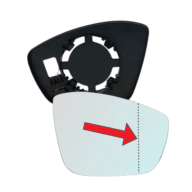 Piastra Specchio Retrovisore Asferica Lato DX-Passeggero Per Citroen C3 III dal 2016>