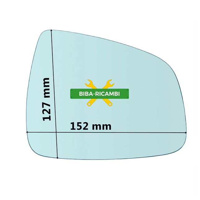 Piastra Specchio TERMICA Lato DX-Passeggero Per Dacia Logan II dal 2012>