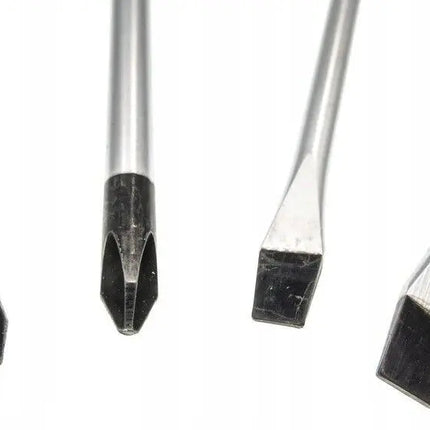 Serie 4 cacciaviti giravite lunghi 450mm chrome vanadium punta magnetica SATRA