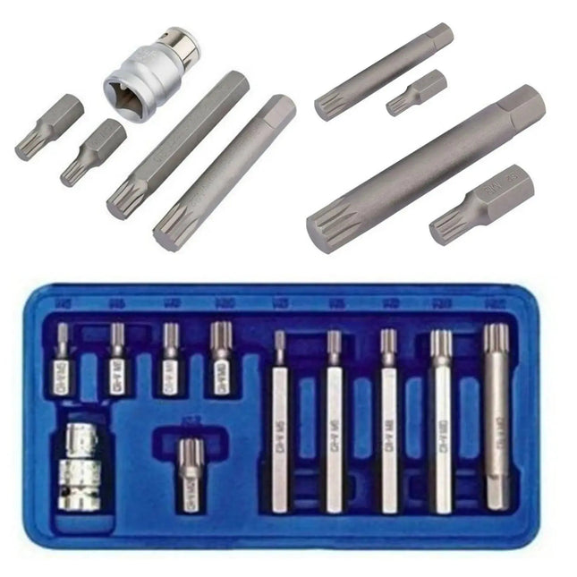 Kit Set Chiavi Xzn Serie Inserti Millerighe Mille Righe Xzn Audi Seat Skoda Vw - BIBA-RICAMBI