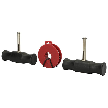 Set di maniglie con filo di trazione per la rimozione di parabrezza BRILIANT TOOLS